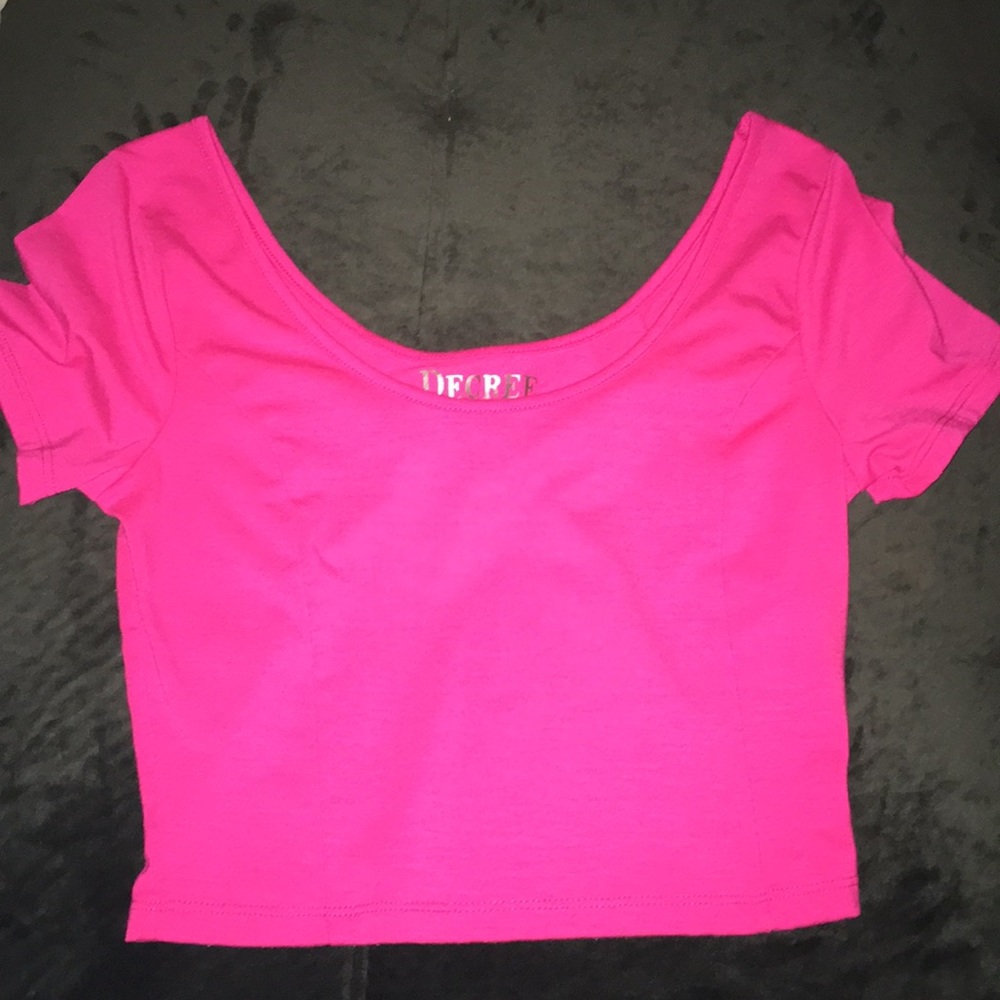 Pink crop top